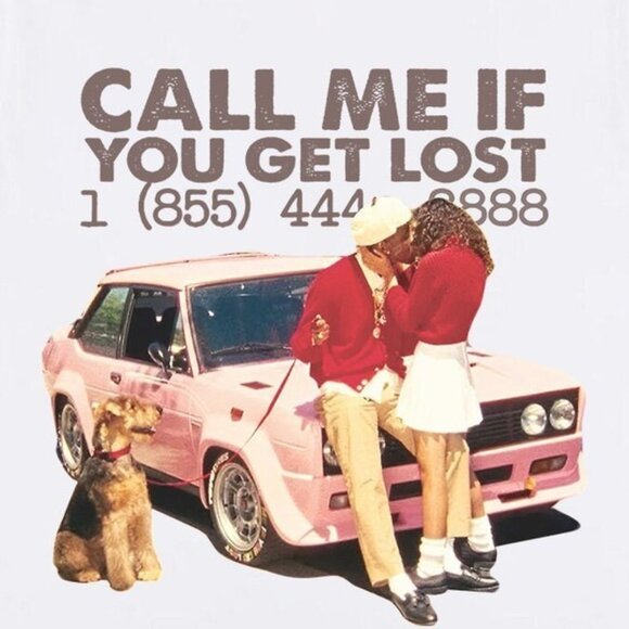 Tyler The Creator T-Shirt – Vintage Call Me If You Get Lost Inspired Tee - Picture 2 of 6